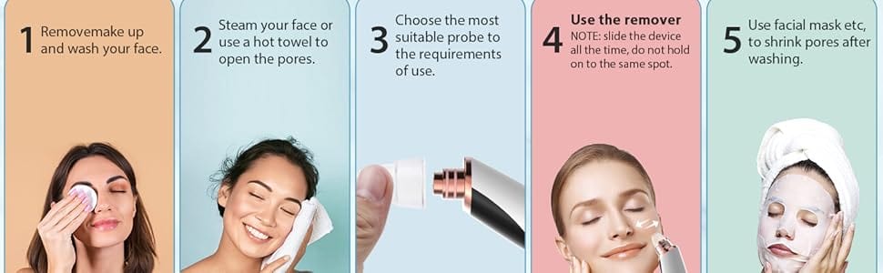 6 in 1 Multi-function Blackhead Remover Tools