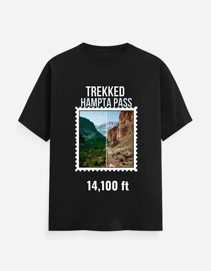 Hampta Pass trek, himalayan trekking, valley trek, hiking tee, adventure apparel