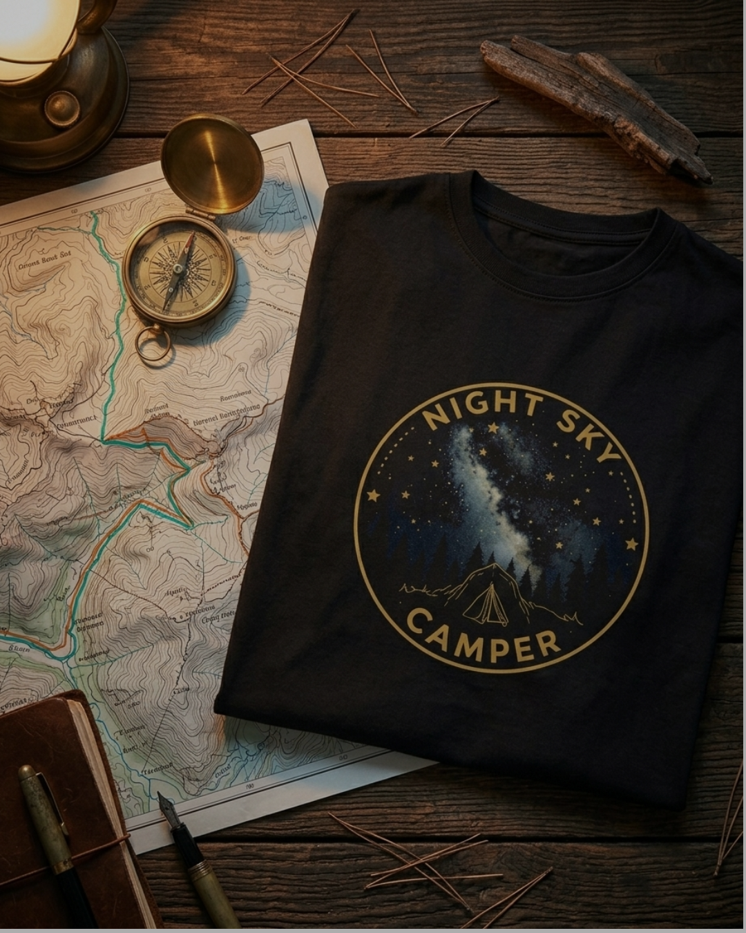 Night Sky Camper | Under Stars Trekker Unisex T-Shirt