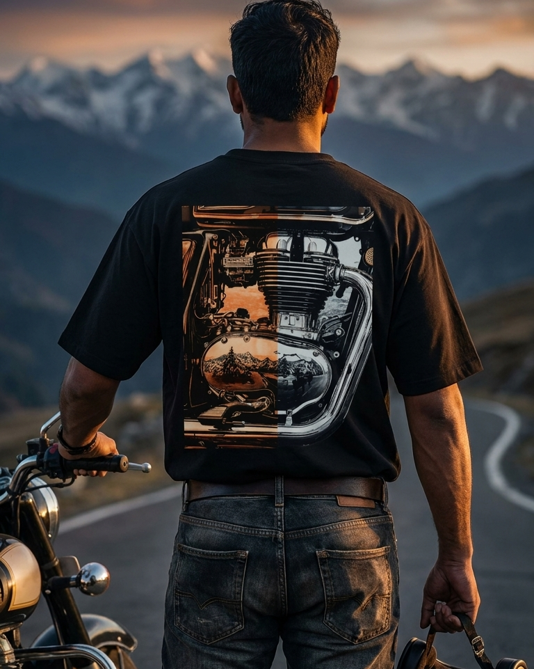 Petrol in my veins Mountains in my soul Unisex Oversized Classic T-Shirt