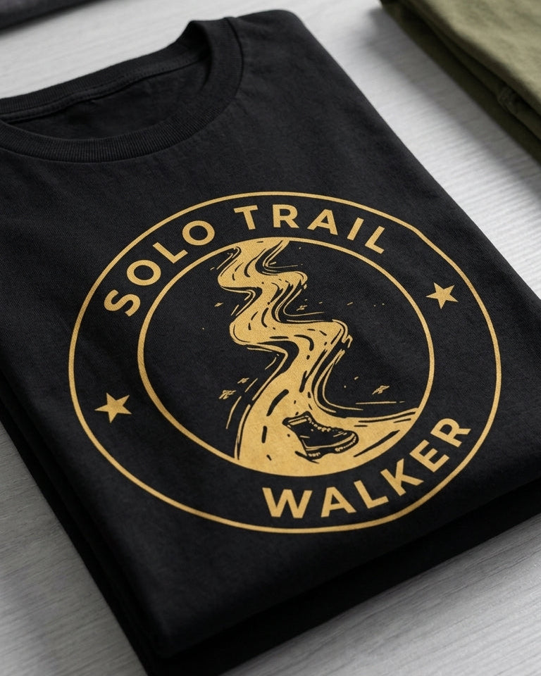 Solo Trail Walker | Alone in Mountains Unisex T-Shirt