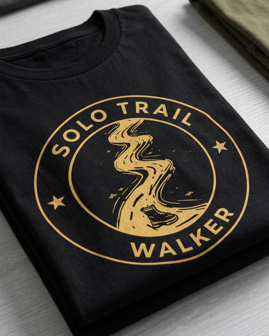 Solo Trail Walker | Alone in Mountains Unisex T-Shirt