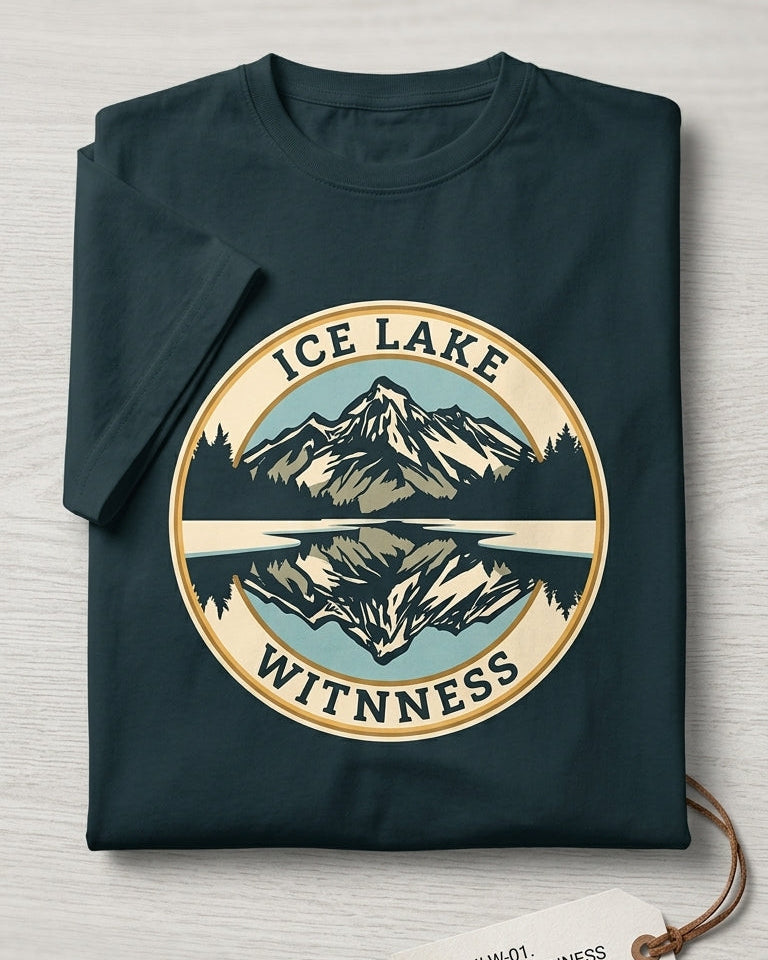 Ice Lake Witness | Frozen Alpine Lake Unisex T-Shirt