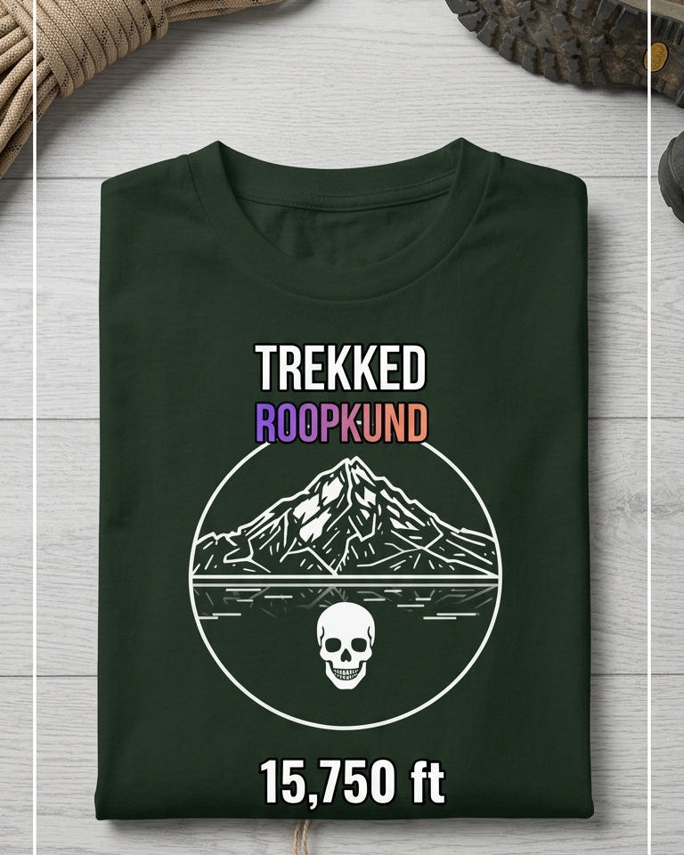 Roopkund 15750ft Mystery Lake Trek Unisex Classic Crew T-Shirt
